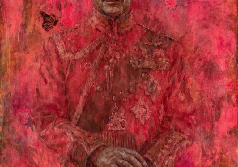 Revelan nuevo retrato de Su Majestad El Rey Carlos III en el Palacio de Buckingham